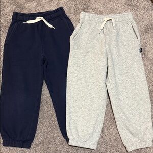 GAP Kids' Dual Pack Navy and Light Gray Joggers